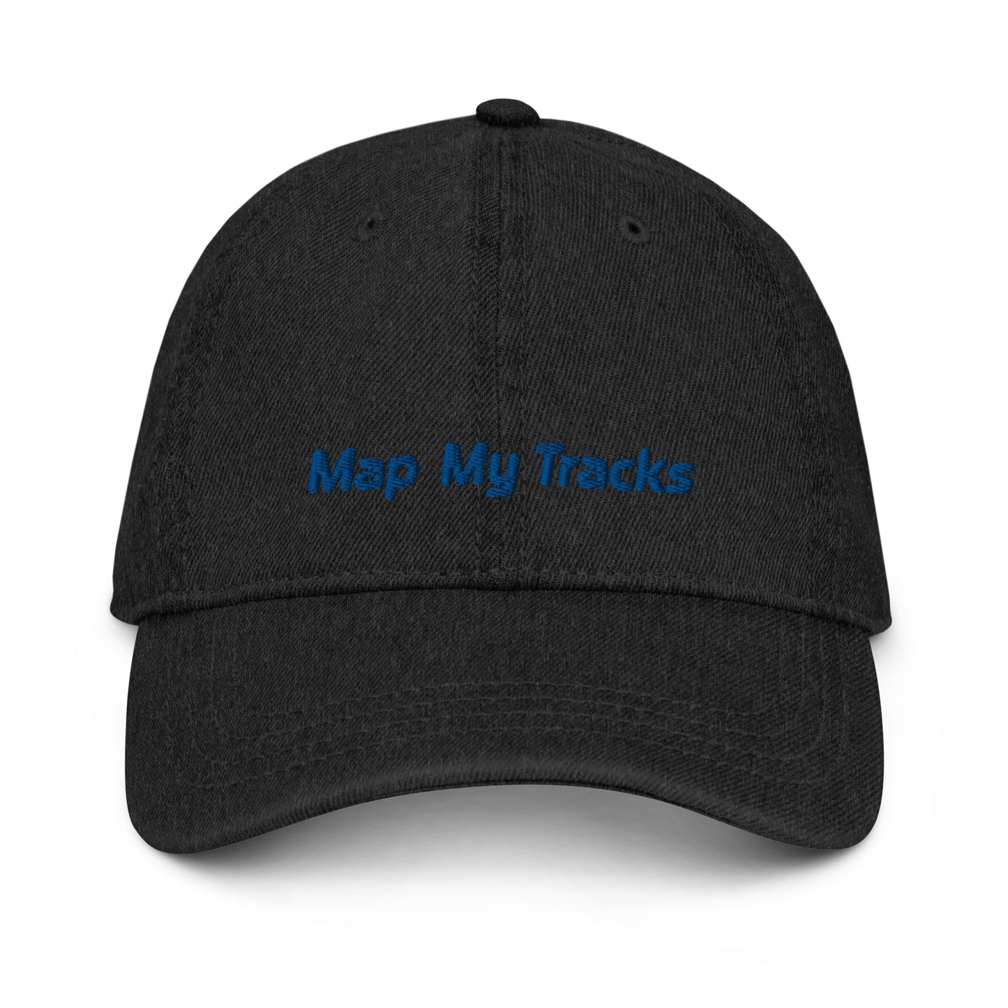 Map My Tracks denim baseball cap