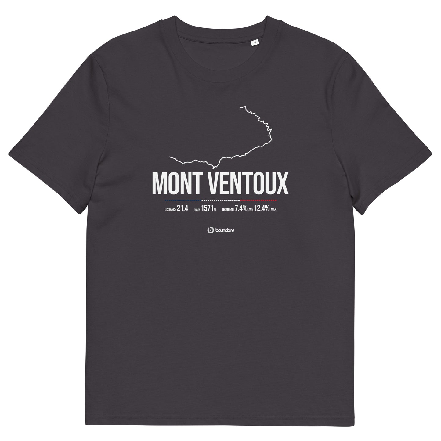 Mont Ventoux Classic Cycling Climb unisex organic cotton t-shirt