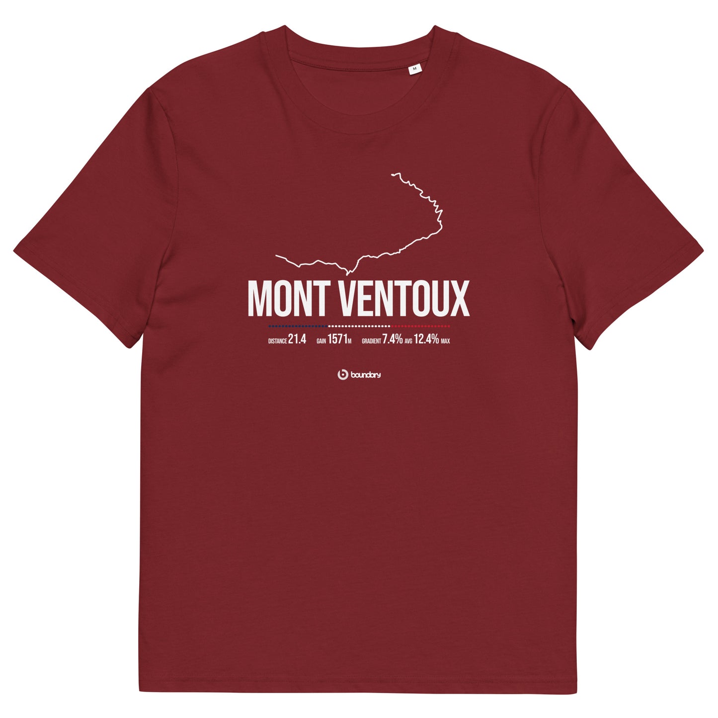 Mont Ventoux Classic Cycling Climb unisex organic cotton t-shirt