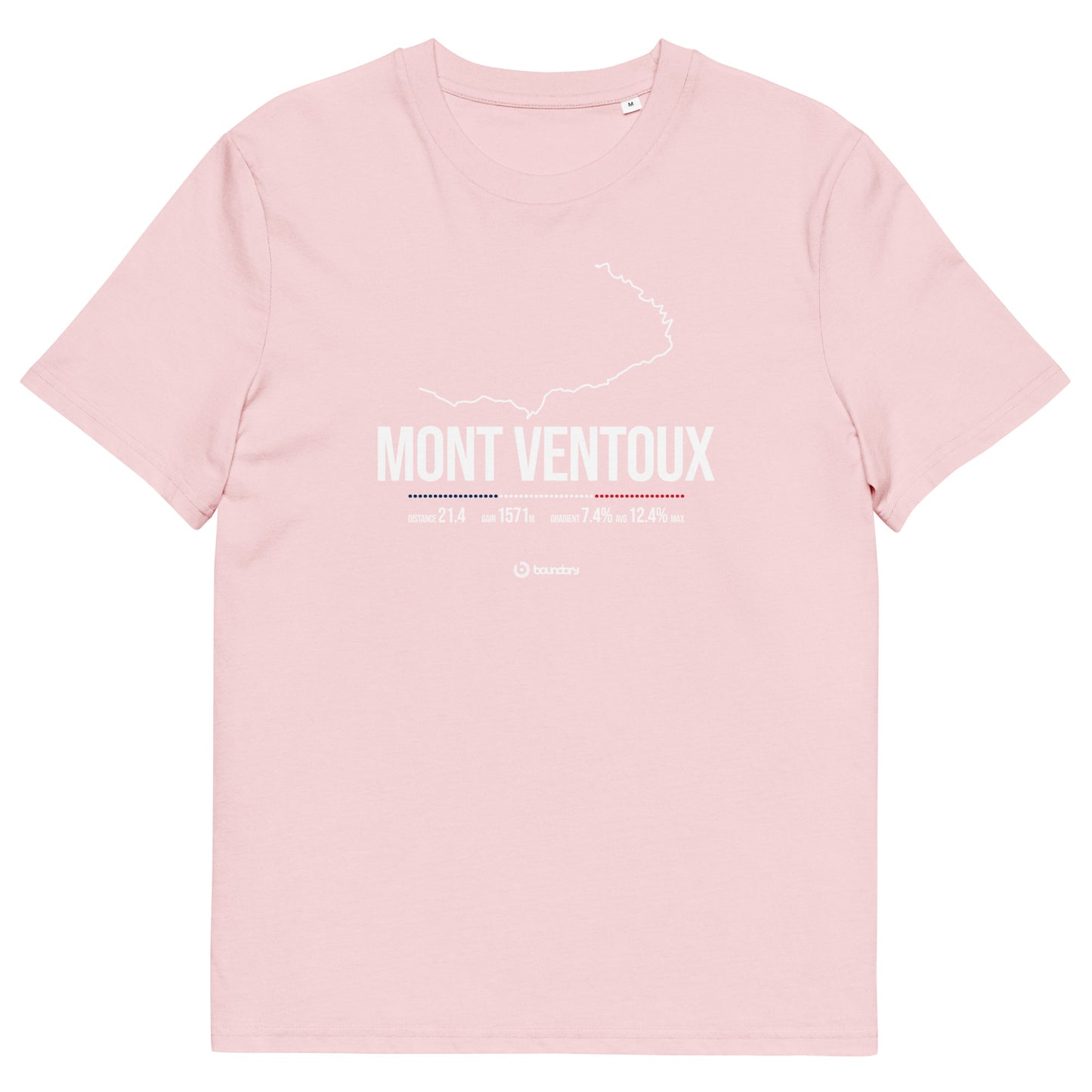 Mont Ventoux Classic Cycling Climb unisex organic cotton t-shirt