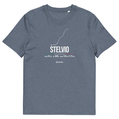 Stelvio Classic Climbs Climb unisex organic cotton t-shirt