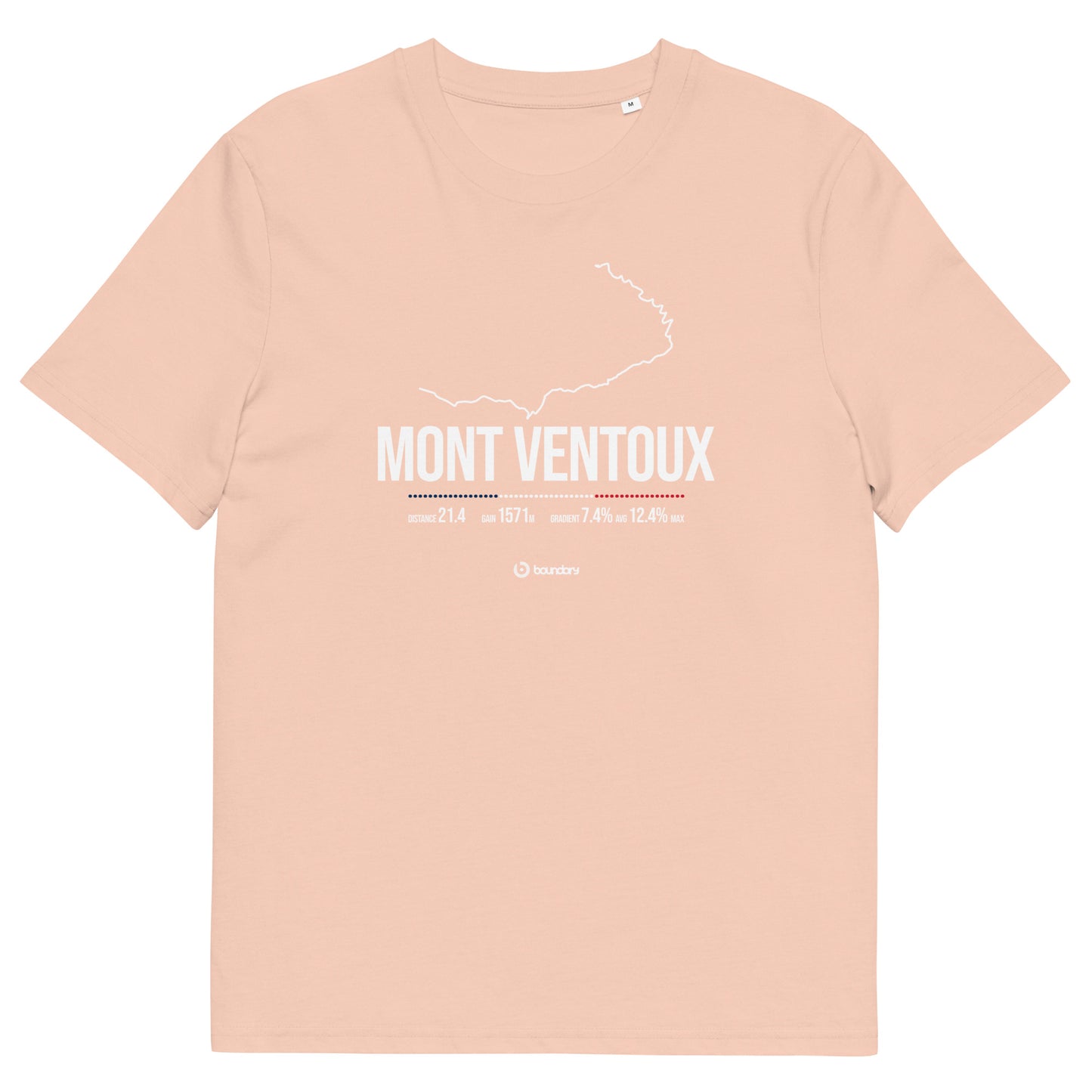 Mont Ventoux Classic Cycling Climb unisex organic cotton t-shirt