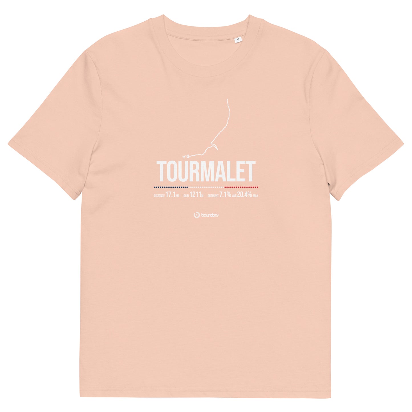 Col du Tourmalet Classic Climb unisex organic cotton t-shirt