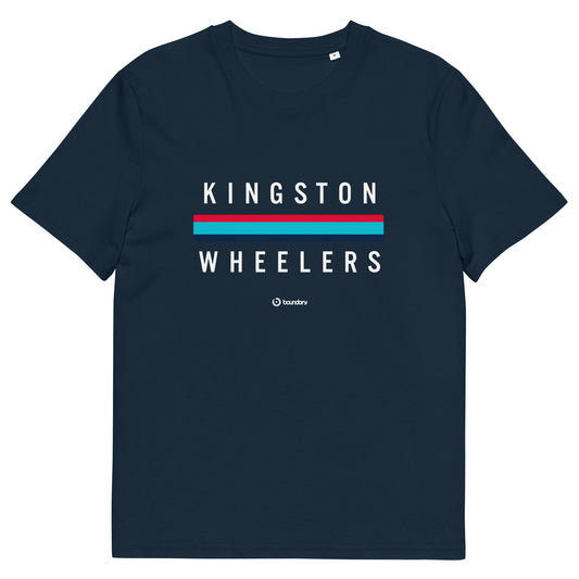 Kingston Wheelers Cyling Club unisex organic cotton t-shirt