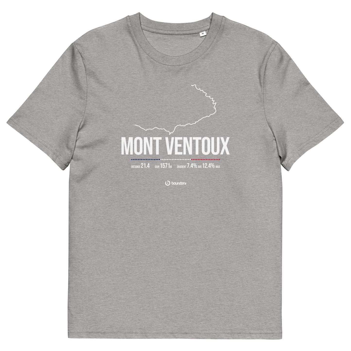 Mont Ventoux Classic Cycling Climb unisex organic cotton t-shirt