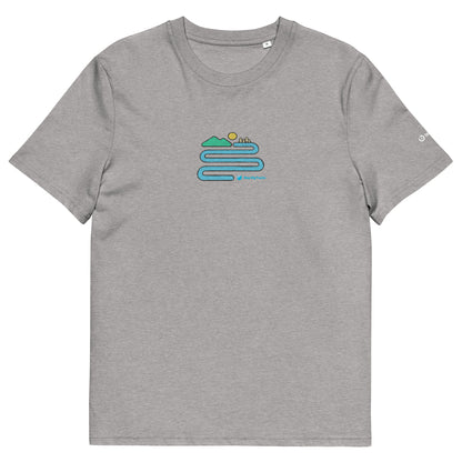 Map My Track Mountain Meander unisex organic cotton t-shirt