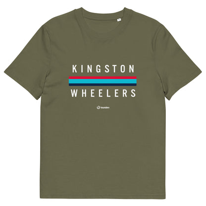 Kingston Wheelers Cyling Club unisex organic cotton t-shirt