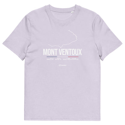 Mont Ventoux Classic Cycling Climb unisex organic cotton t-shirt