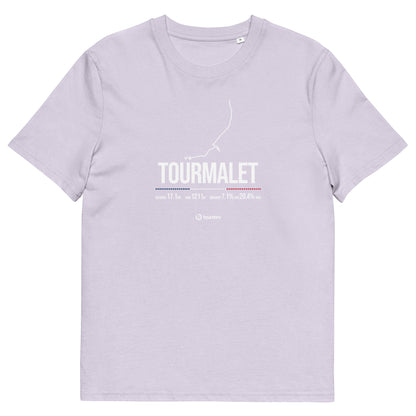 Col du Tourmalet Classic Climb unisex organic cotton t-shirt