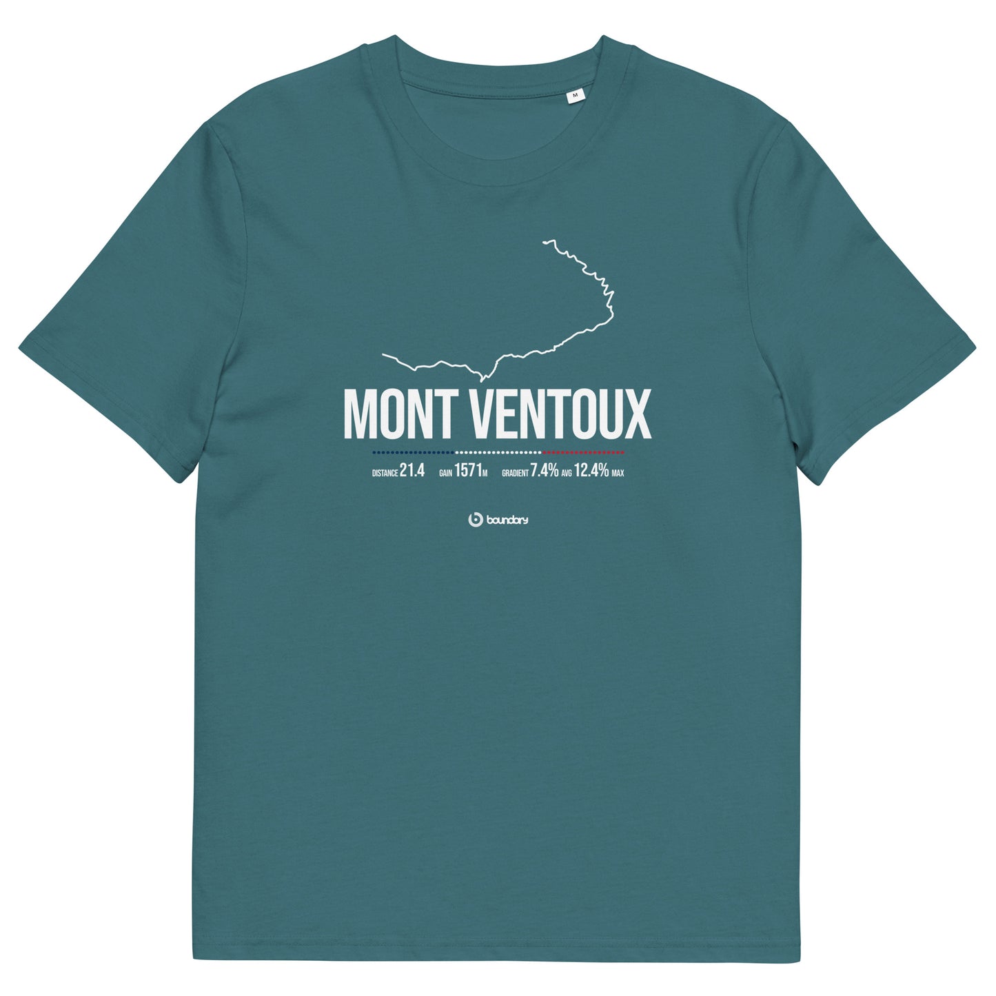 Mont Ventoux Classic Cycling Climb unisex organic cotton t-shirt