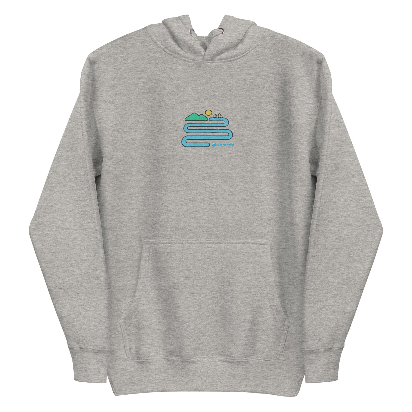 Map My Tracks Mountain Meander Unisex Hoodie