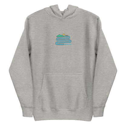 Map My Tracks Mountain Meander Unisex Hoodie